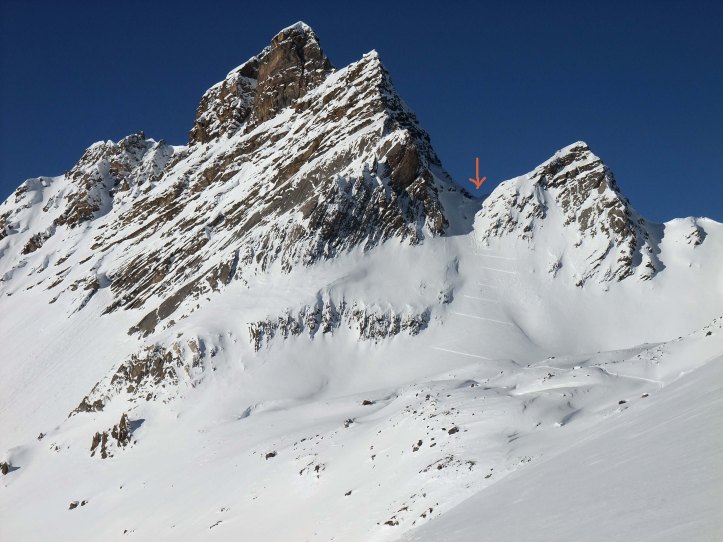 Aufstieg zum Ducan Couloir