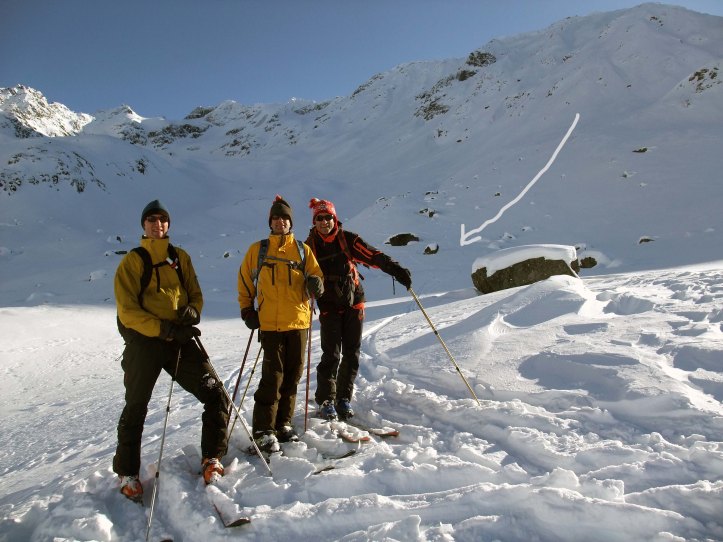 Below Scaletta North Face