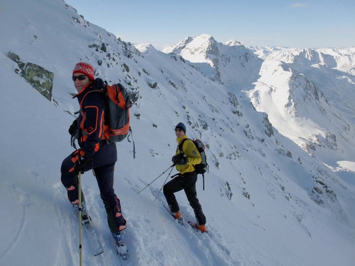 Entering Scaletta North Face