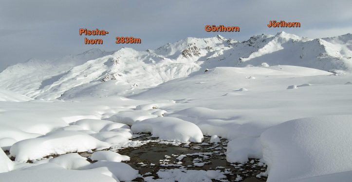 From Pischahorn to Jörihorn