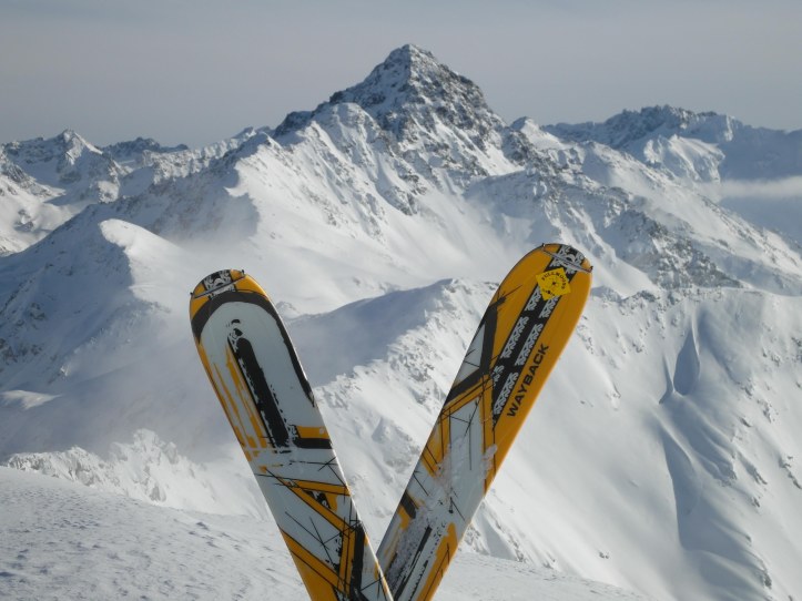 K2 Wayback on Sentischhorn (Flüela Scharzhorn in the Back)