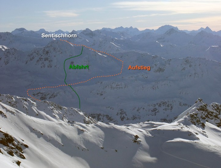 Route Sentischhorn