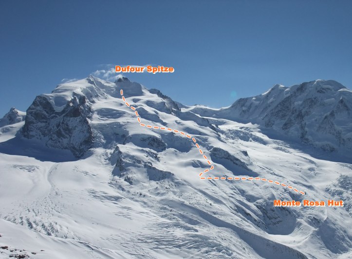 Route Dufour Spitze